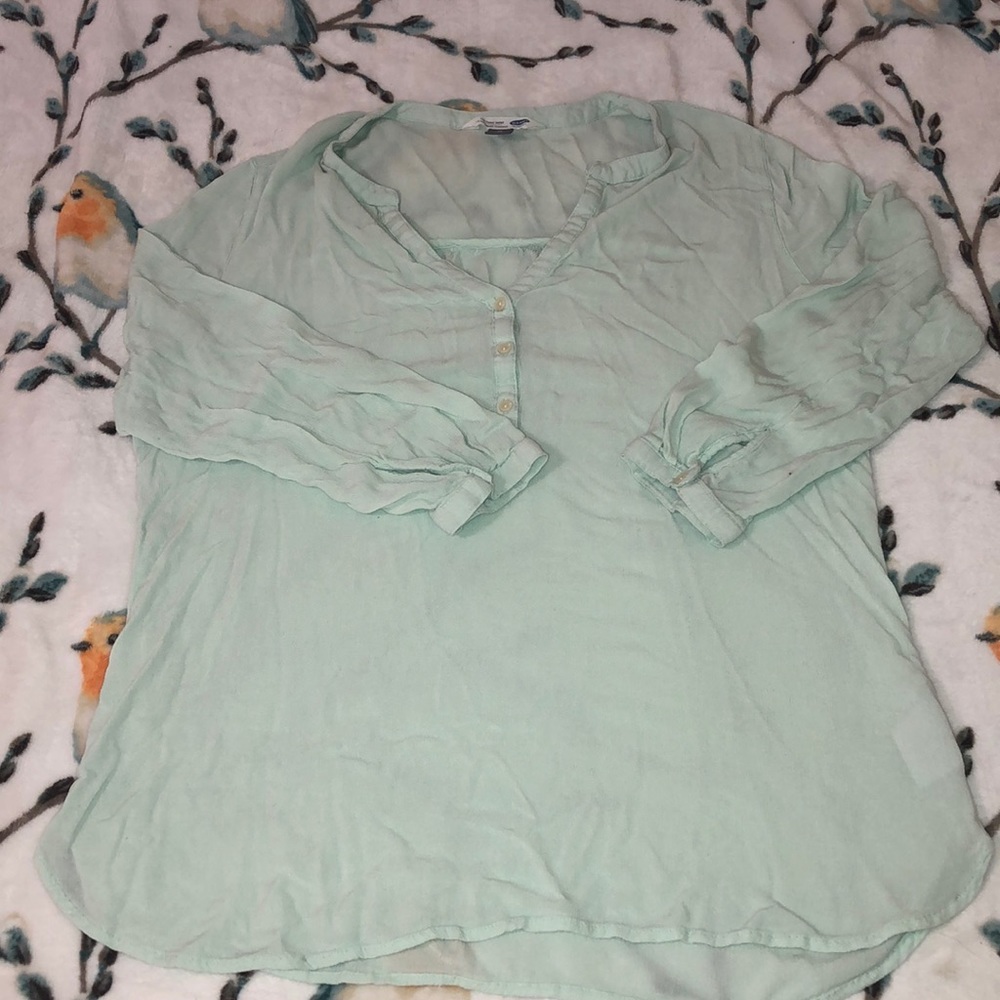 Old Navy mint tunic blouse sz XL